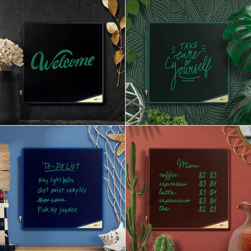 Boogie Board VersaTiles Authentic Memo Board for Home and Office, Whiteboard Alternative with 8.25x8.25” LCD Memo Board, Instant Erase, VersaPenci...
