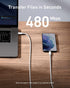 Anker Powerline III USB C to C 100W 6ft Charging Cable for iPhone 15/15 Pro, iPad Mini 6, iPad Air 4, MacBook Pro, Samsung Galaxy S23+/S23 Ultra (...