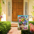 Welcome Spring Pansy Floral Garden Flag Double Sided, Flower Pot Arrangement Decorative House Yard Lawn Outdoor Small Decor, Summer Holiday Butter...