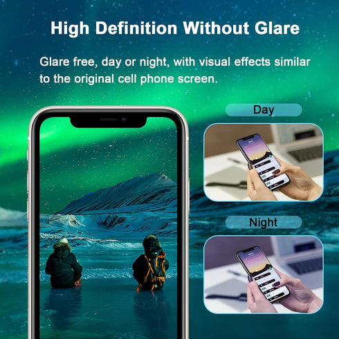 Screen Protector for iPhone 11, iPhone XR (6.1") HD Anti Blue Light Blocking Tempered Glass Film, Eye Protection,Case Friendly, No Bubbles, Anti G...
