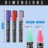 Loddie Doddie Liquid Chalk Markers | Dust Free Chalk Pens - Perfect for Chalkboards, Blackboards, Windows and Glass | 6mm Reversible Bullet & Chis...
