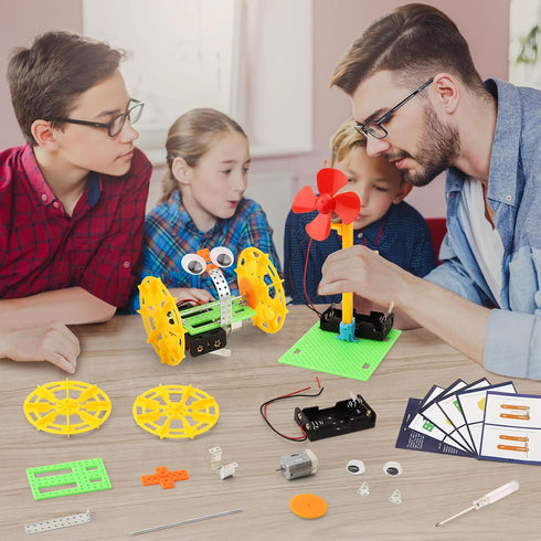 STEM Science Robotics Kit, Experiments Projects Activities for Kids 6-8 8-12, Build Robot Crafts for Boys Toys, DIY Electronic Engineering Buildin...