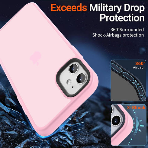 for iPhone 11 Phone Case, Shockproof for iPhone 11 Case, Military Grade Drop Protection, Protective Hard Back Slim Translucent Case for iPhone 11 ...