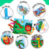2 PCS Soft Cloth Baby Books 0-6 Months High Contrast Sensory Baby Toys 6 to 12 Months Crinkle Touch Feel Teething Carseat 9 18 Month Travel Essent...