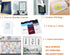 Alinacutle Plaid Block Silkscreen Stencil,Reusable Self-Adhesive Silk Screen Printing, for Printing on Wood/Fabric/Paper, Home Decoration, Christm...