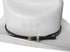 Western Hatband -Black/Brown with Silver Ornaments & Contrast Stitching...