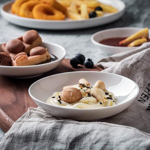 UIBFCWN 3 Oz Ceramic Dipping Bowls, Soy Sauce Dish & Bowl, Small Dipping Sauce Bowls, Flat Cat Dish, Mini Appetizer Plates for Side Dishes, Condim...