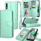 Galaxy A50 Case, Galaxy A30S / A50S / A50 Wallet Case, Luxury Cash Credit Card Slots Holder Carrying Folio Flip PU Leather Cover [Detachable Magne...