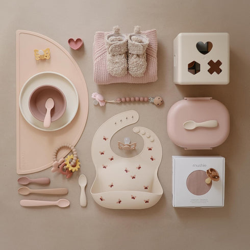 mushie Silicone Nature Teething Ring Toy...