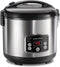 Hamilton Beach Digital Programmable Rice Cooker & Food Steamer, 14 Cups Cooked (7 Uncooked) With Steam & Rinse Basket, Stainless Steel (37548)...