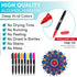 Hula Home Stained Glass Mandala Art Kit - DIY Window Clings with Markers, 10 Suncatchers - Perfect Hobby for Adults, Kids, Teens & Seniors - Ideal...