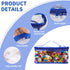 3 Packs Clear Toy Storage Bags- 9.4 x 6.7 x 4.3 Inch Transparent PVC Toy Organizing Bags with Zipper- Waterproof Toy Storage Organizer Pouch for B...