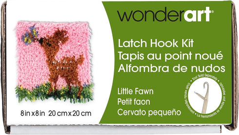 Wonderart Little Fawn Latch Hook Kit, 8" X 8", Little Fawn 8 X 8...