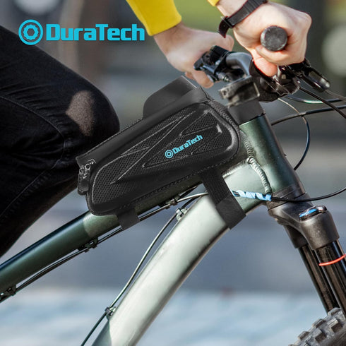 DURATECH Bike Bag, Bike Accessories, Waterproof Bike Phone Bag with EVA Material, TPU Touch Screen and Sun Visor, Bicycle Bag for Phones Under 6.9...