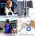 1 Pack IPX8 Waterproof Airtag Keychain with Airtag Holder Case,Full Body Shockproof,Anti-Scratch Cover Air tag for Cat,Dog,Keys,Luggage,Wallet?Blu...