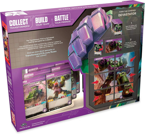 Transformers TCG: Devastator Deck | Ready-to-Play Deck | 46 Cards Incl. Devastator’s Combiner Team...