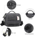 Besnfoto Camera Bag Purse Small Messenger Shoulder Bag for Mirrorless DSLR Camera Waterproof Canvas Compact Photography Case, Black Gray...