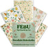 FEBU Swedish Dishcloths for Kitchen | 5 Pack Faded Summer Dish Towels | Reusable Paper Towels Washable | Non-Scratch Cellulose Sponge Cloths | No ...