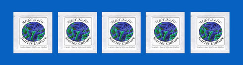 Kefir Starter Cultures - Pack of Freeze-Dried Culture Sachets For Creamy and Mild Milk Kefir (5 sachets)...