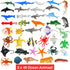 80 Pieces Sea Creatures Toys for Kids,Assorted Vinyl Plastic Ocean Animals Toys for Party Favors Classroom Educational Goodie Bag Filler Cupcake T...