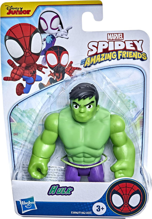 Spidey and His Amazing Friends Marvel Hulk Hero Figure Toy,4-Inch Scale Super Hero Action Figure for Kids Ages 3 and Up,(F3996)...
