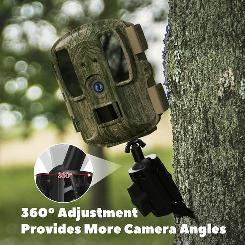 Adjustable Trail Camera Tree Mount: Game Camera Outdoor Mounting Bracket Holder with Double 360° Swivel Tilt Ball Joints, 1 Pack...