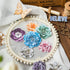 MiyouLuna120Pcs Flower Scrapbook Stickers, HardCard Stickers for Scrapbooking, DIY Crafts, Journaling Supplies & Junk Journal Ephemera, with Stick...