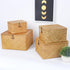 Wicker Shelf Baskets with Lid, Handwoven Seagrass Storage Basket Bins Square Gift Boxes for Shelves Home Decor Organizer (Natural, Small)...
