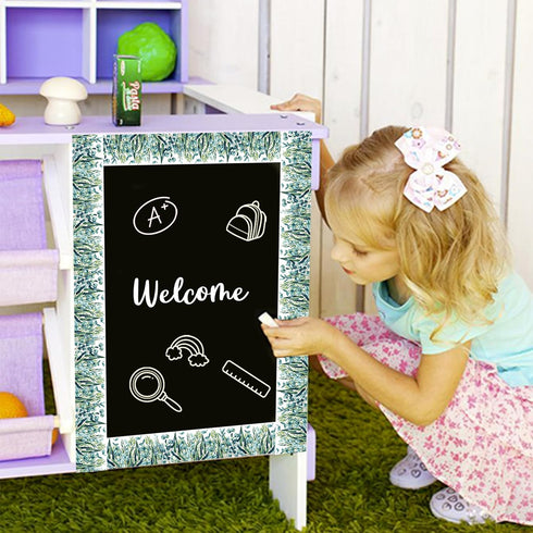 49.2 Ft Eucalyptus Bulletin Board Border, Self-Adhesive Eucalyptus Bulletin Board Border Trim for Back to School Classroom Home Office Wall Theme ...