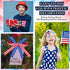 5 Rolls 100 Yards Patriotic Wired Ribbon Red White and Blue Ribbon Star and Striped Grosgrain Ribbon for DIY Craft 4th of July Independence Day Me...