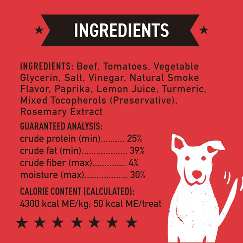 Cloud Star Wag More Bark Less Jerky Grain Free Dog Treats, Texas BBQ Beef, 10 oz. Pouch...