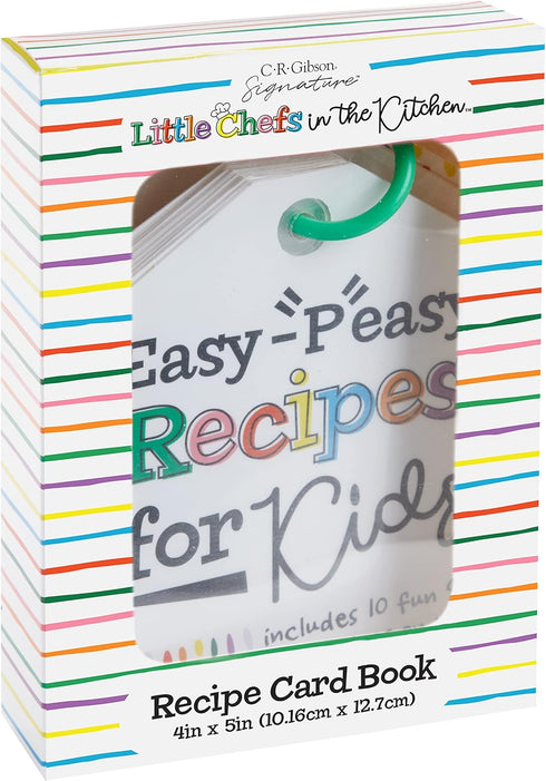 C.R. Gibson P-Easy Laminated Recipe Cards for Little Chefs, Multicolor...