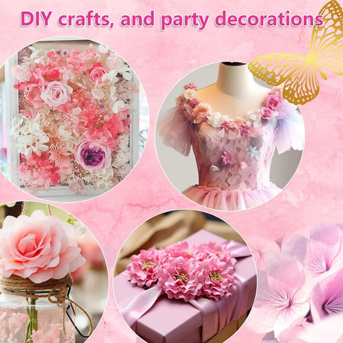 44 Pieces Graduation Cap Decorating Kit, Assorted Artificial Flowers, Rhinestones, Alphabet and Number Stickers and Butterflies for DIY Grad Cap T...