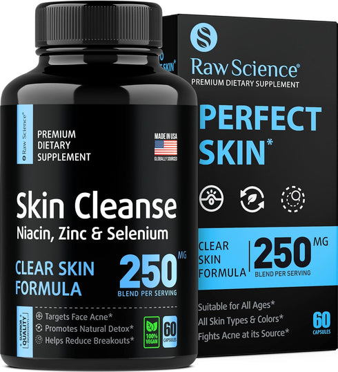 Anti Acne Supplements Cystic Acne Treatment for Teens – Hormonal Acne Pills with Acne Vitamins for Men & Women – clear skin supplement: Vitamin A,...