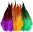 120pcs 5-7" Feathers for Crafts?Saddle Hackle Feather?Rooster Feathers Bulk for Wedding Home Party, Dream Catcher Supplies and DIY Crafts(MardiGra...