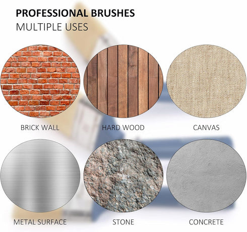 Multi Angle Adjustable Masonry Paint Brush, Stain Brushes for Fence & Wall Painting (3Pack Assorted Sizes)...