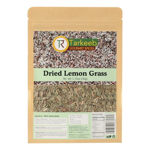 Tarkeeb Lemongrass – Dried Lemon Grass cut and sifted | Used for Cooking and Tea | All Natural | Gluten Free | NON-GMO | Vegan | Net Weight: 1.76o...