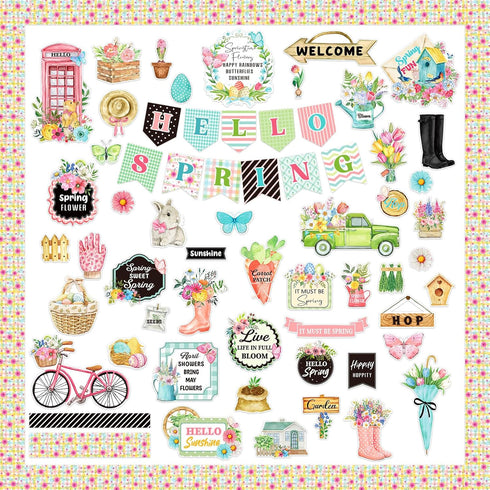 Pasimy 85 Pcs Classroom Bulletin Board Decoration Classroom Decoration Bulletin Board Cutouts Set for Holiday School Wall Door Chalkboard Decorati...