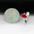 Uloveido Girls Charm Adjustable Red Rose Flower Leaf Ring Wedding Jewelry Valentines Gifts Y456...