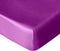 NTBAY Silk Satin Fitted Crib Sheet, Super Soft and Silky 28x52 Crib Sheet for Standard Crib and Toddler Mattresses, Boys, Girls, Unisex, Purple, 2...