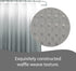 Creative Home Ideas Waffle Weave Shower Curtain Set, 70" x 72", Dark Grey Ombre 13 Piece...