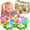 FUNZBO Flower Garden Building Toys for Girls - Toddler Toys for 3, 4, 5, 6, 7 Year Old Girls Gifts, Stacking Toys for Toddlers, Toddler Out Door T...