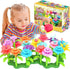 FUNZBO Flower Garden Building Toys for Girls - Toddler Toys for 3, 4, 5, 6, 7 Year Old Girls Gifts, Stacking Toys for Toddlers, Toddler Out Door T...