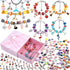 Lezmarket 208 Pcs Charm Bracelet Making Kit for Girls, Unicorn Mermaid Crafts Gifts Set, Charm Bracelets Jewelry Making Kit for 8-12 Age Girl Chri...