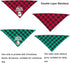 ADOGGYGO 2 Pack Dog Bandana Christmas Classic Buffalo Plaid Dog Scarf Pet Triangle Bibs Christmas Costume Accessories for Small Medium Large Dogs ...