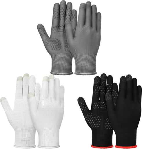 3 Pairs Women Sun Protective Driving Gloves UV Protection Summer Non Slip Touchscreen Lightweight Driving Gloves for Golf, Riding(M)...