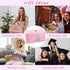 Makeup Bag Cosmetic Bag Pink Small Cute Personalized Toiletry Pouch Aesthetic Preppy Waterproof Large Capacity PU Leather Storage Bag for Pocket C...