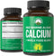 Plant Based Calcium - Red Marine Algae Calcium Supplement with Vitamin C, D3, K, Magnesium, and Whole Food Vegetable Blend. Vegan Capsules for Bon...