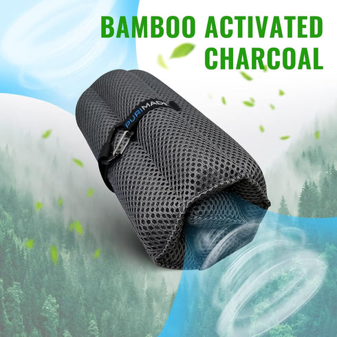 Bamboo Charcoal Air Purifying Bag,Reusable Natural Activated Charcoal Bags,300g Deodorizer and Odor Purifier,for Home,Car,Pet Space,Bathroom,Basem...