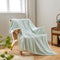 NEWCOSPLAY Super Soft Throw Blanket Mint Premium Silky Flannel Fleece Leaves Pattern Lightweight Bed Blanket All Season Use (Mint, Throw(50"x60"))...